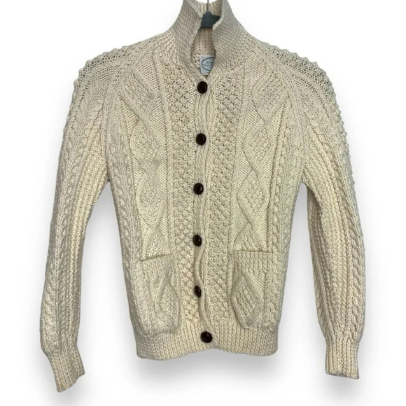 Blarney Woolen Mills Kids Handknit In Ireland Fisherman's Sweater Size Unknown - Picture 2 of 12